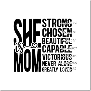 She Is Mom Posters and Art